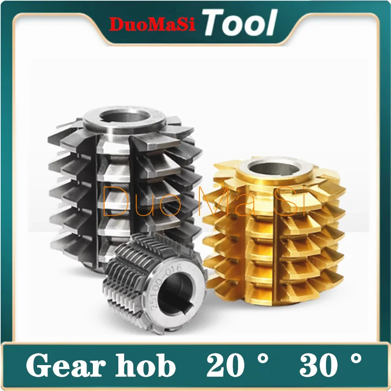 

Gear Hob M0.5/M0.6/M0.7/M0.8/M1/M2/M3/M4/M5/M6 DP8 Modulus PA20 PA30 Degrees HSS Titanium Coating Gear Hob Gear Cutting Tools