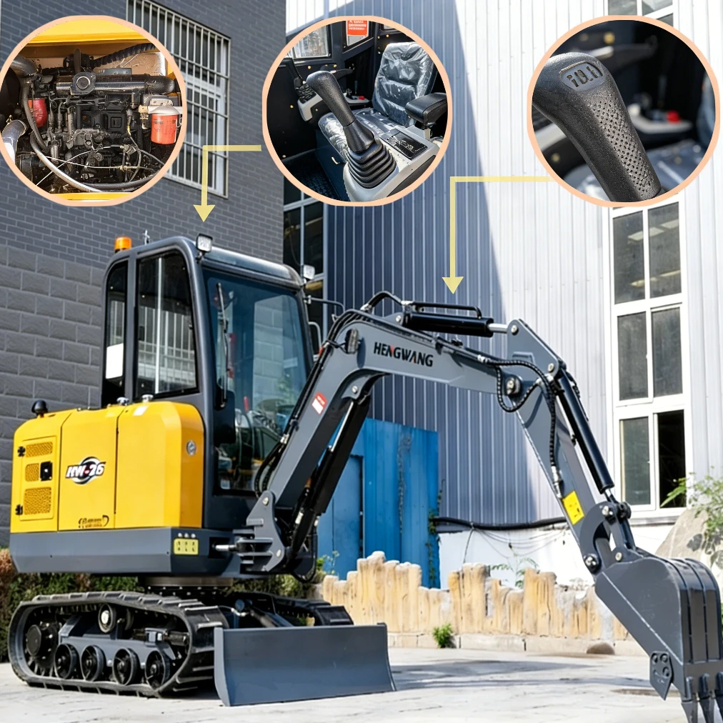 

2026 New Mini Excavator Small Hydraulic Digger Crawler EPA CE for Home Farm Garden Construction Landscaping Personal Use