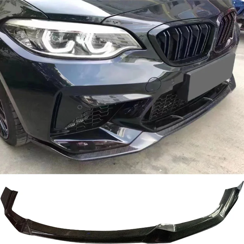 

Подходит для BMW 2 серии F87 M2C CS 2016-2022, передний спойлер из углеродного волокна, передний сплиттер