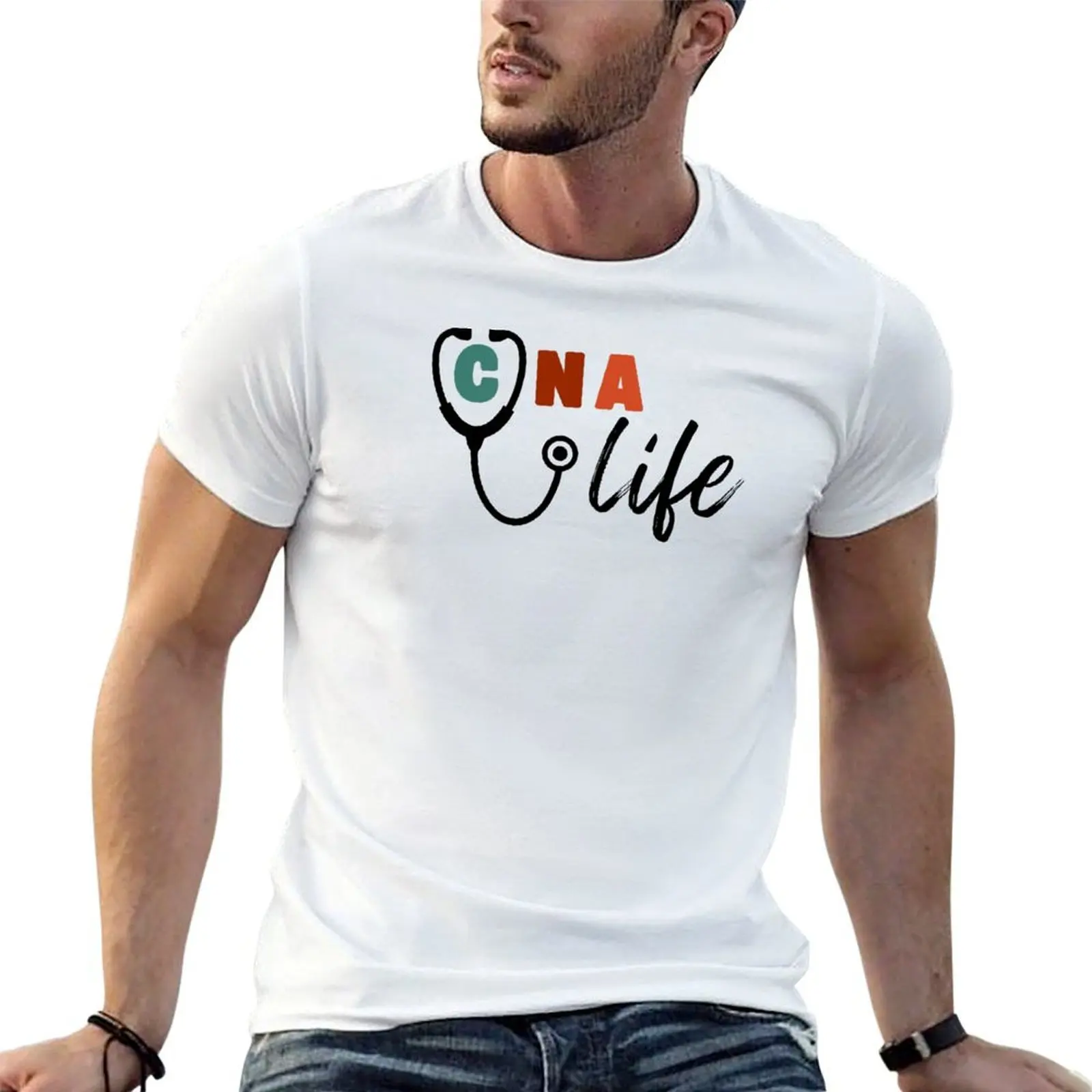 CNA Life Stethoscope T-Shirt valentines boutique clothes blacks shirts graphic tee men