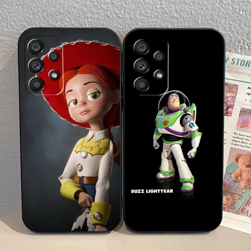 Toy Story Buzz Lightyear For Samsung A53 A52 A33 A32 A51 A71 A21S A13 A73 A55 A22 A23 A35 A72 A54 A12 5G Black Soft Phone Case