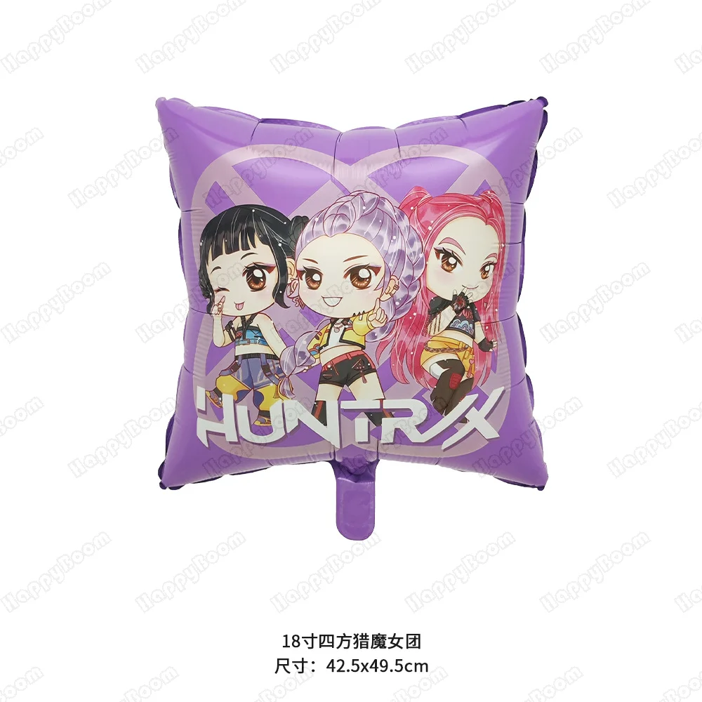 KPop شيطان الصيادين احباط بالون الكرتون أنيمي بالون أرقام 1-9 بالون الاطفال حفلة عيد ميلاد ديكور لوازم نفخ الهدايا