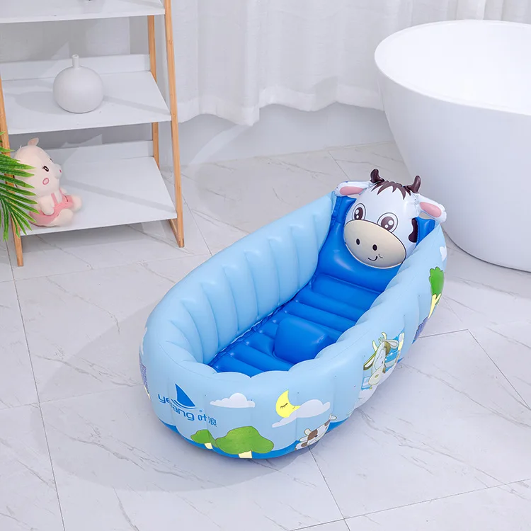 

HappyFlute Baby Swimming BathTub Kids Portable Outdoor Inflatable Pool Children Animal Print Bath Basin Newborns Swimming Pool