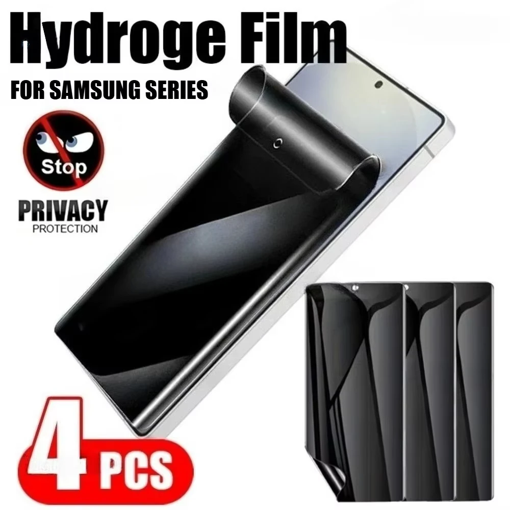 1-4 Stück Anti-Spy Hydrogel-Schutzfolie für Samsung Galaxy S26 Ultra S25 S24 S23 S22 Samsung A57 A56 A55 A37 A36 A26 A16 Sichtschutzfolie