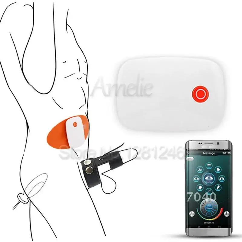 Smartphone APP Scossa elettrica remota Spina anale Vibratore dildo con anello sul pene Eletro impulso Giocattolo adulto del sesso per gli uomini Masturbatore