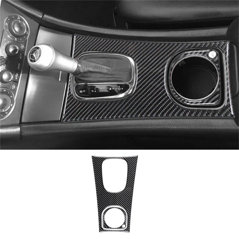 For Mercedes Benz C-CLASS W203 2005-2007 Interior Decoration Carbon Fiber Air Vent Gear Panel Sticker Styling Accessories - Image 6