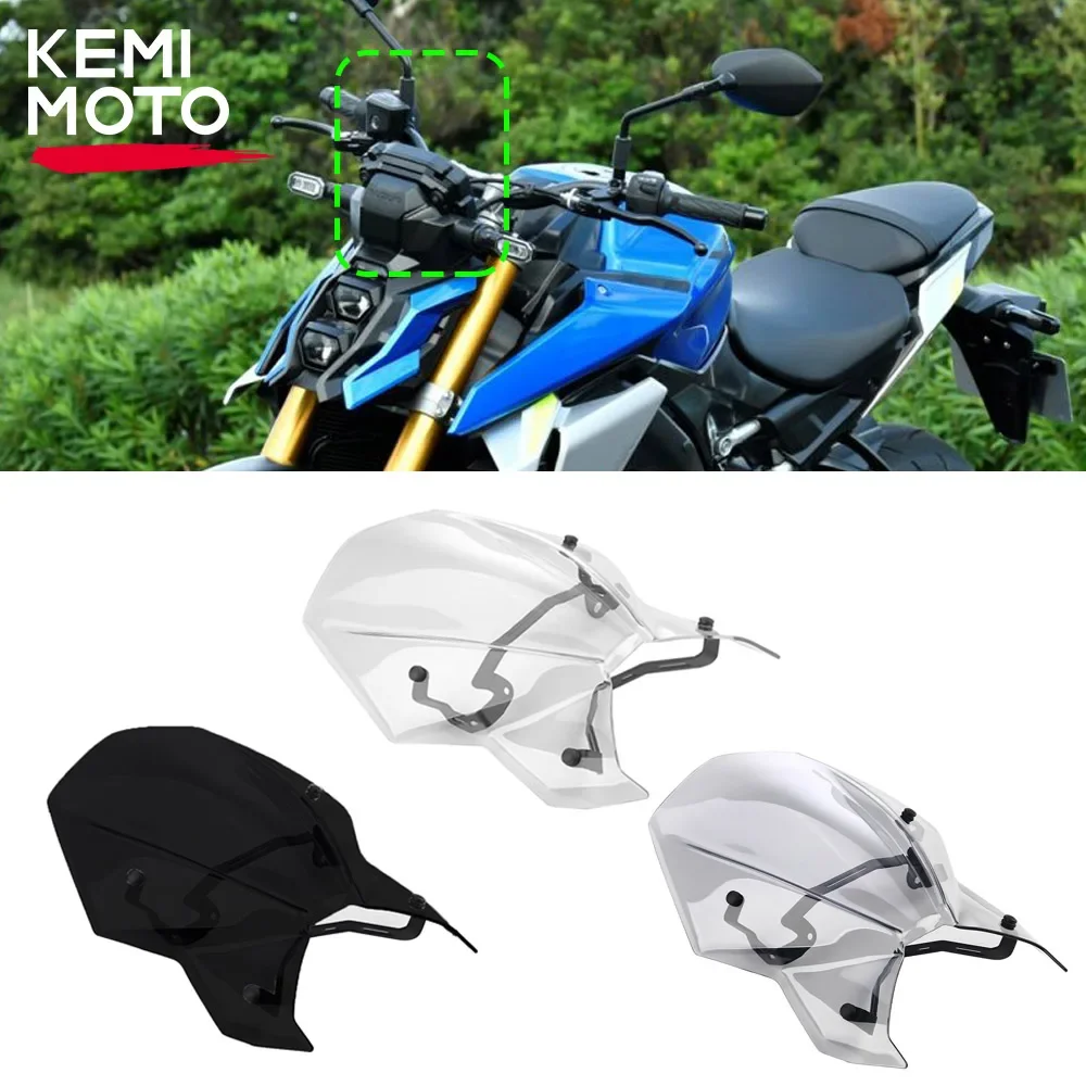 

GSX-S1000 Motorcycle Windscreen Windshield For SUZUKI GSXS 1000 GSXS1000 2021 2022 Wind Deflectors Shield with Bracket ABS