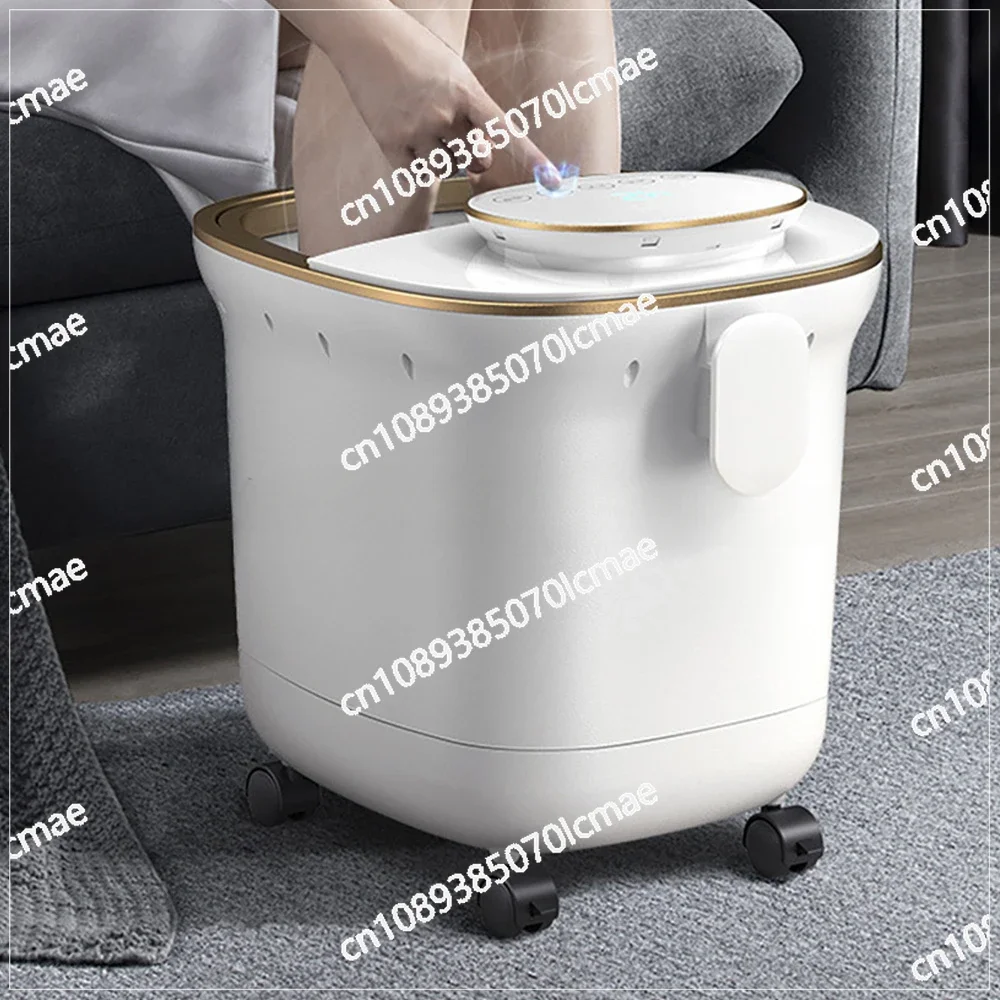 Foot Spa Bath Massage with Heat Bubbles Digital Temperature Control Motorized Pedicure Massage Adjustable Time Pedicure Spa Home