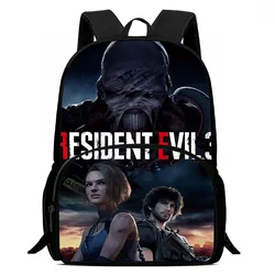 Kids Backpacks Residents Evils Boys and Girls Student Birthday Gift Child School Bags Large Capacity Camping Durable Rucksack