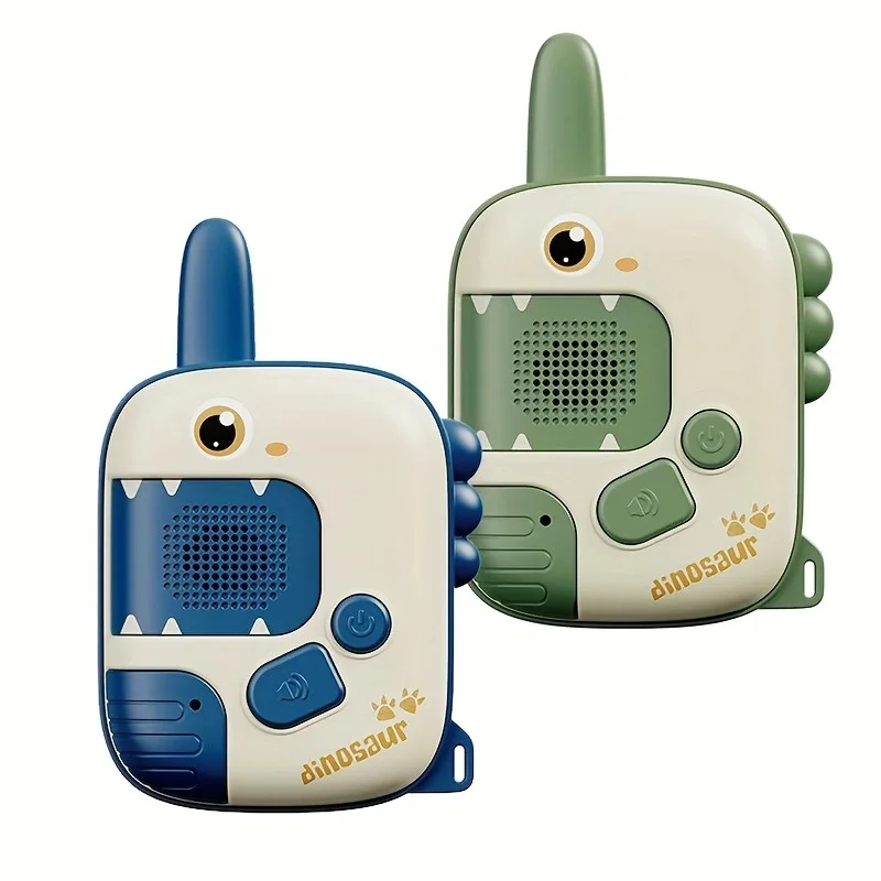 Talkie-walkie pour enfant, dinosaure de dessin animé, petit téléavertisseur portatif, sans fil, extérieur, intérieur, télécommande, Communication intelligente, Puzzle, jouet cadeau