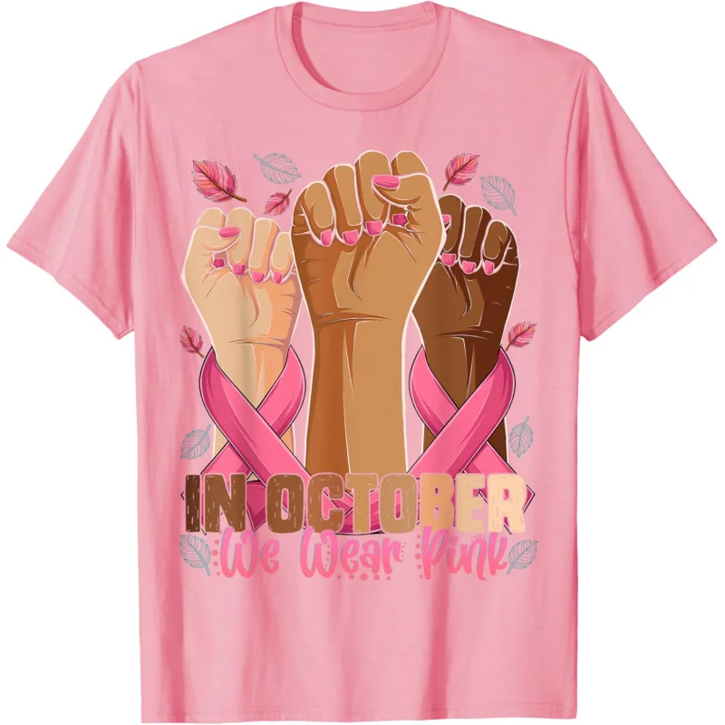 

Breast Cancer Awareness Month In October We Wear Pink 2024 T-Shirt Unisex