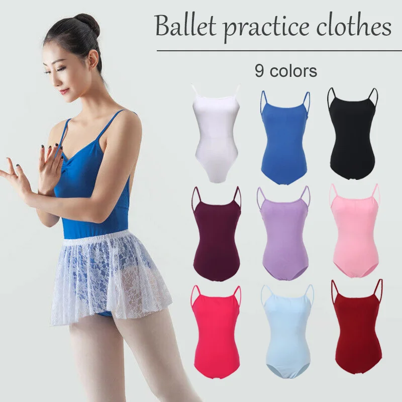 

Sling Ballet Dance Leotards for Women Backless Gymnastics Training Bodysuit Ballerina Stage Costume Camisole Leotard