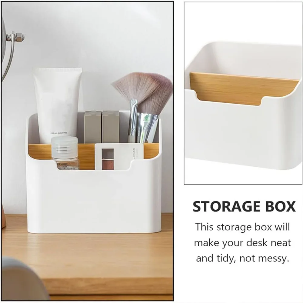 Plastic storage box remote controller stand cosmetic organizer tabletop basket office desk organizer Toothbrush Holders Caddy