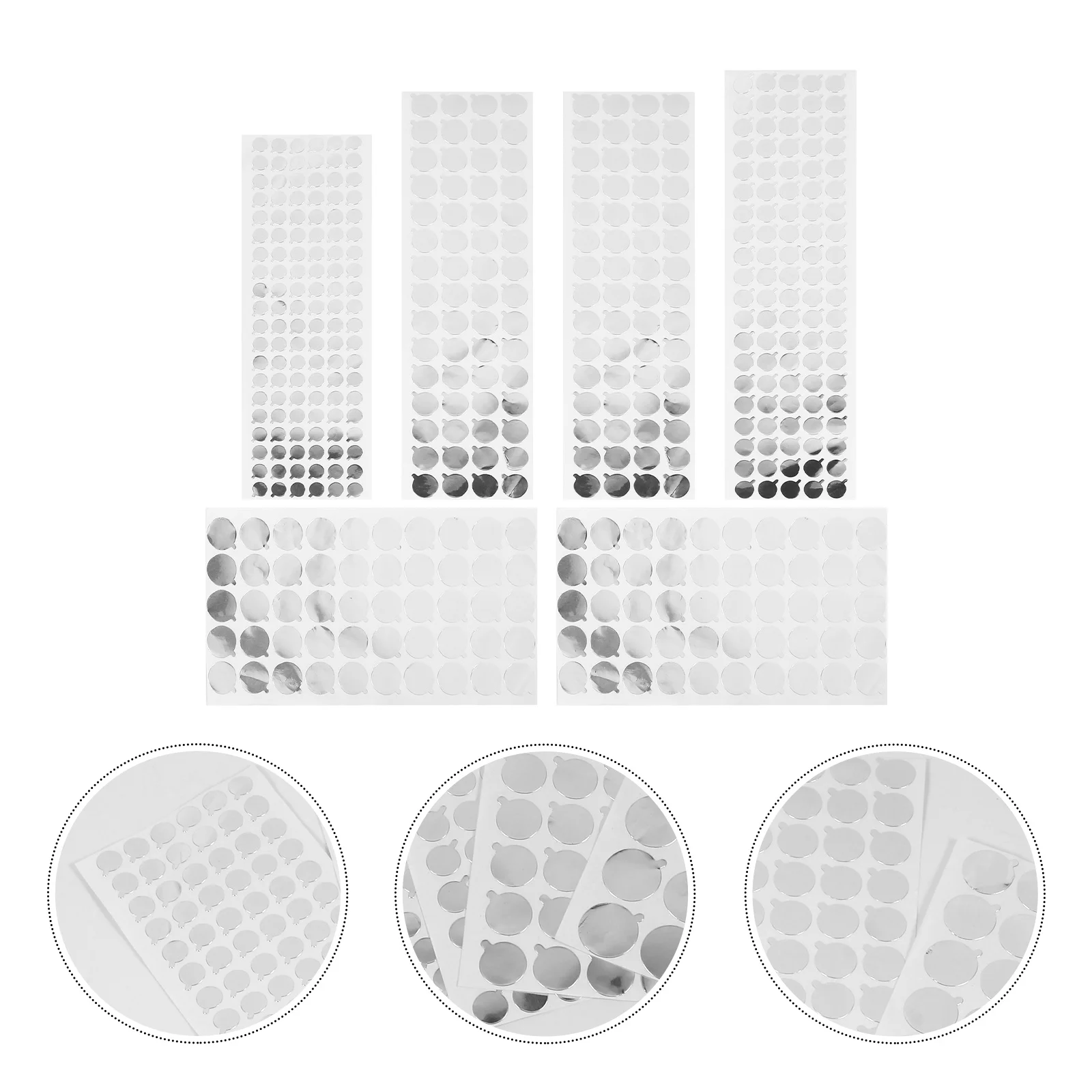 6 Sheets Aluminium Foil Sealing Stickers Self-Adhesive Clean Tube Toothpaste Facial Skin Care Stickers