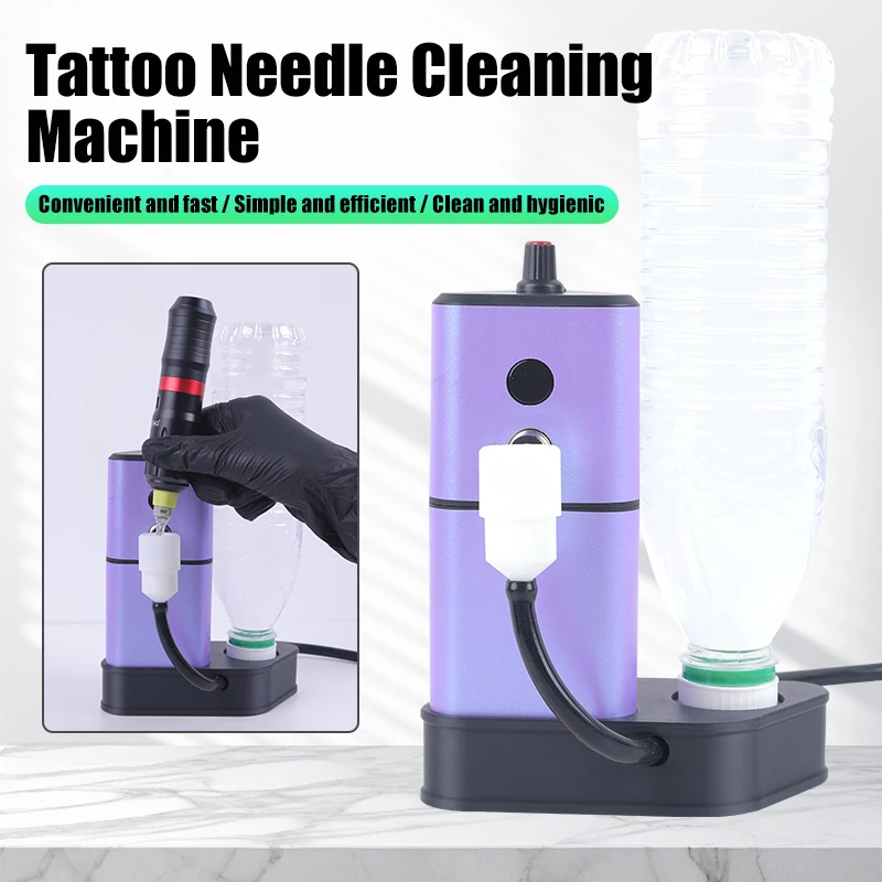 

Tattoo Needle Cleaning Machine with Automatic Sensor Tattoo Needle Washer Color Rinse Tool Essential Tattoo Equipment