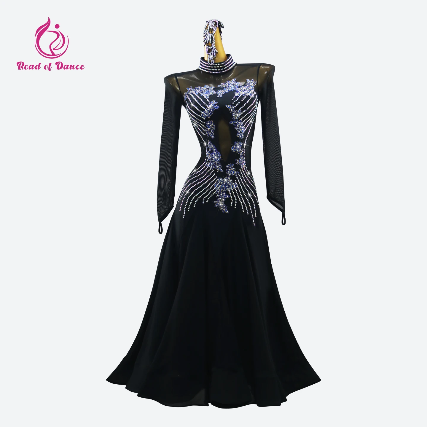 Walzer Tanz Kleid Stadion Modern Dance Mi Party Anzug Frauen Wettbewerb Ballsaal Stehen Valsa Elegante Karneval Mädchen Kostüm Tragen