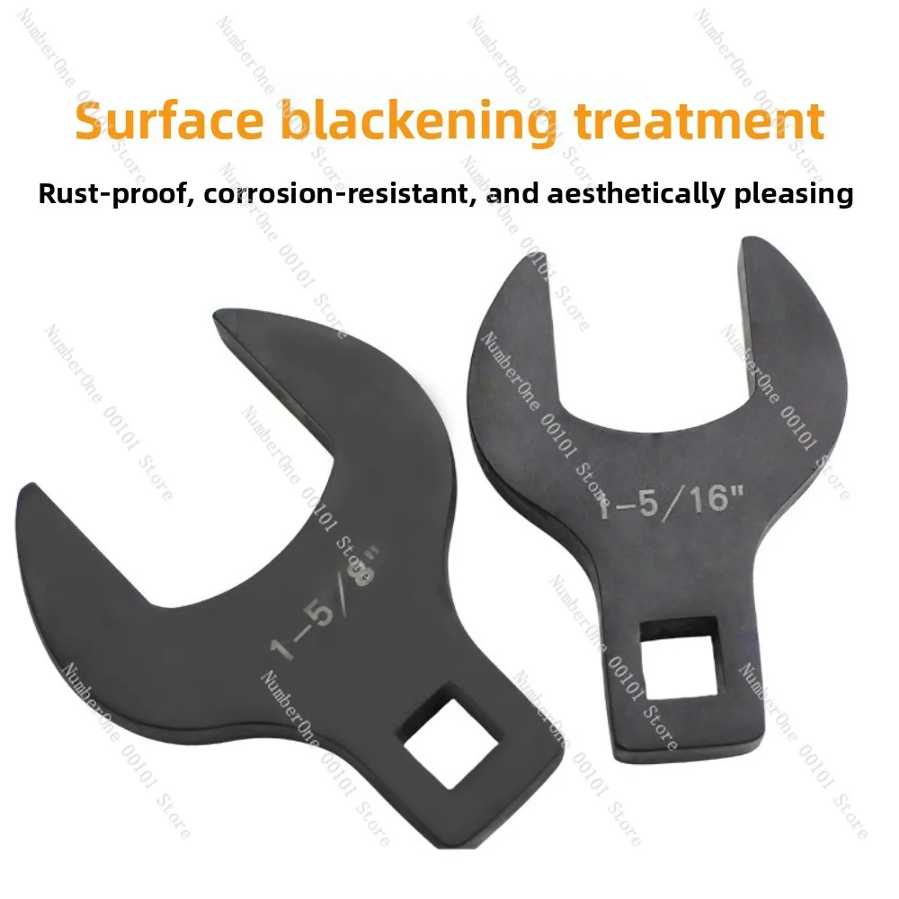 L-shaped wrench, horn open-end wrench, 1/ 2inch interchangeable head, movable open-end head, large fly quick ratchet wrench