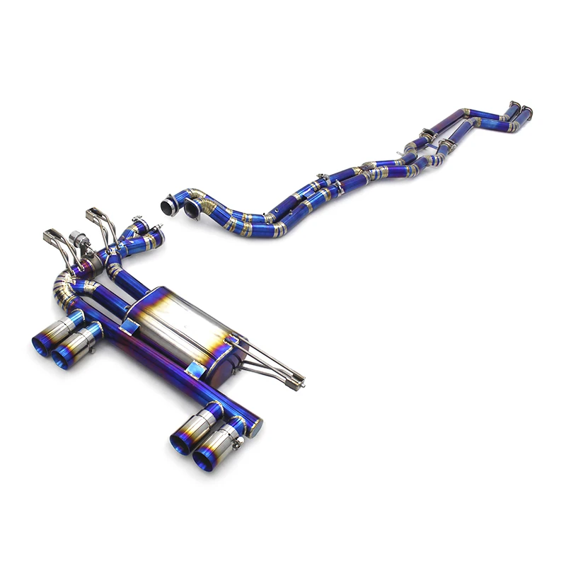 

Titanium Alloy Exhaust Pipes For BMW M3 E46 2004-2006 Escape With Titanium Exhaust Tips Muffler Catback Exhaust
