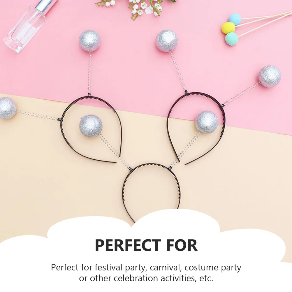 

7pcs Foam Ball Headband Hoops Costume Party Accessories Creative Headdress Funny Hair Wear Delicate Hairband Decor for Festival