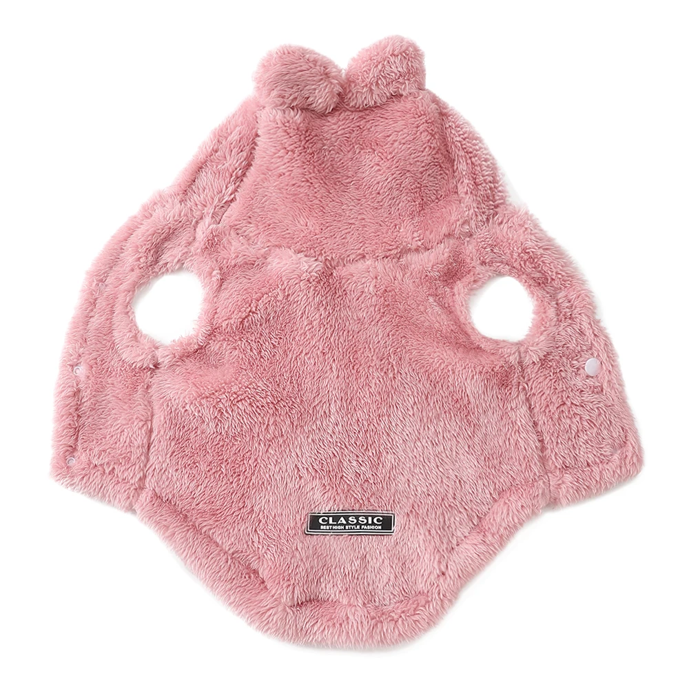 Pet Cats Coat Hoodie For Small Medium Dogs Winter Warm Fleece Puppy Kitten Clothes Jacket Cozy Cute Sphynx Cat Sweater Apparel