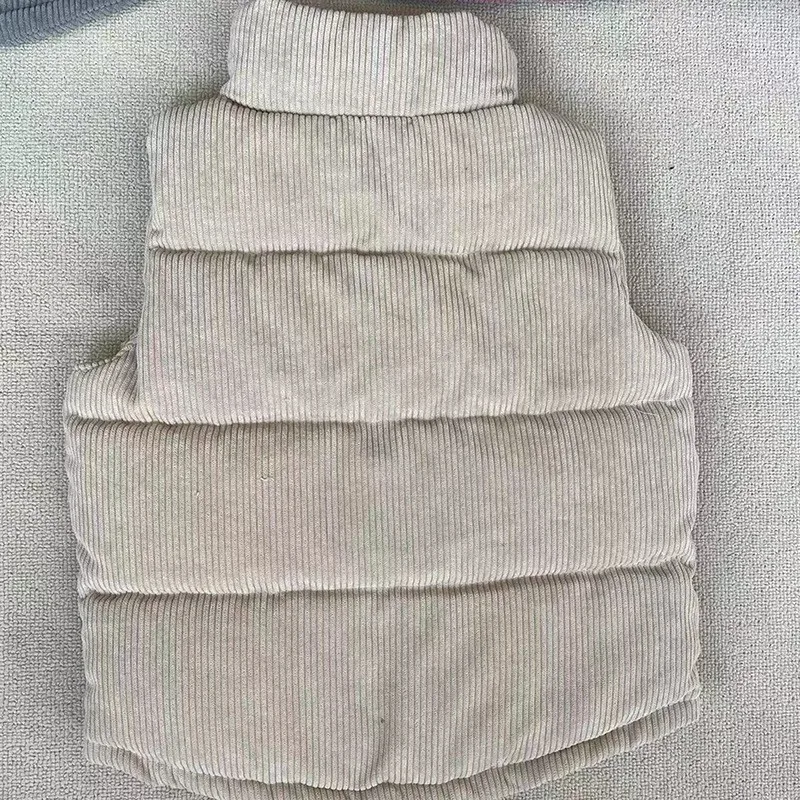 Dzieci chłopcy dziewczęta sztruksowe kamizelki zagęścić ciepłe kurtki kamizelka dziecięca jesienno-zimowa odzież sportowa na świeżym powietrzu odzież codzienna nowość