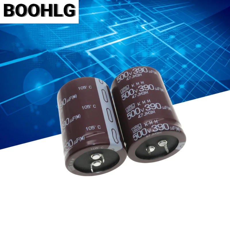 2 個オリジナルブラックダイヤモンドコンデンサ 500V 390UF 35X50 KMM 390UF 500V 交換 450V 330UF