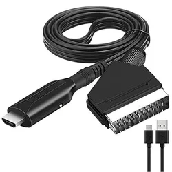 HDTV DVD STB용 어댑터 변환 케이블, 플러그 앤 플레이 액세서리, HD 1080p HDMI-Scart 컨버터 케이블과 호환, 1m