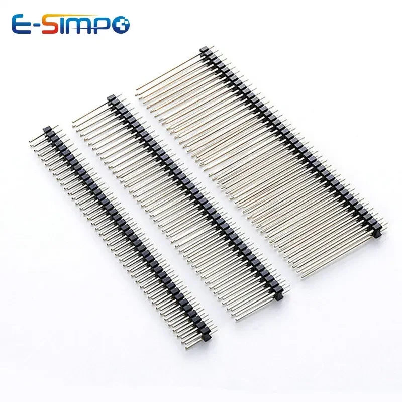 5 sztuk 2.54mm listwa pinowa dwurzędowa pojedyncza plastikowa 2X40P L8.5/9.5/11.4/13/15/21/25/30mm prosta złota płyta dystansowa męska Berg