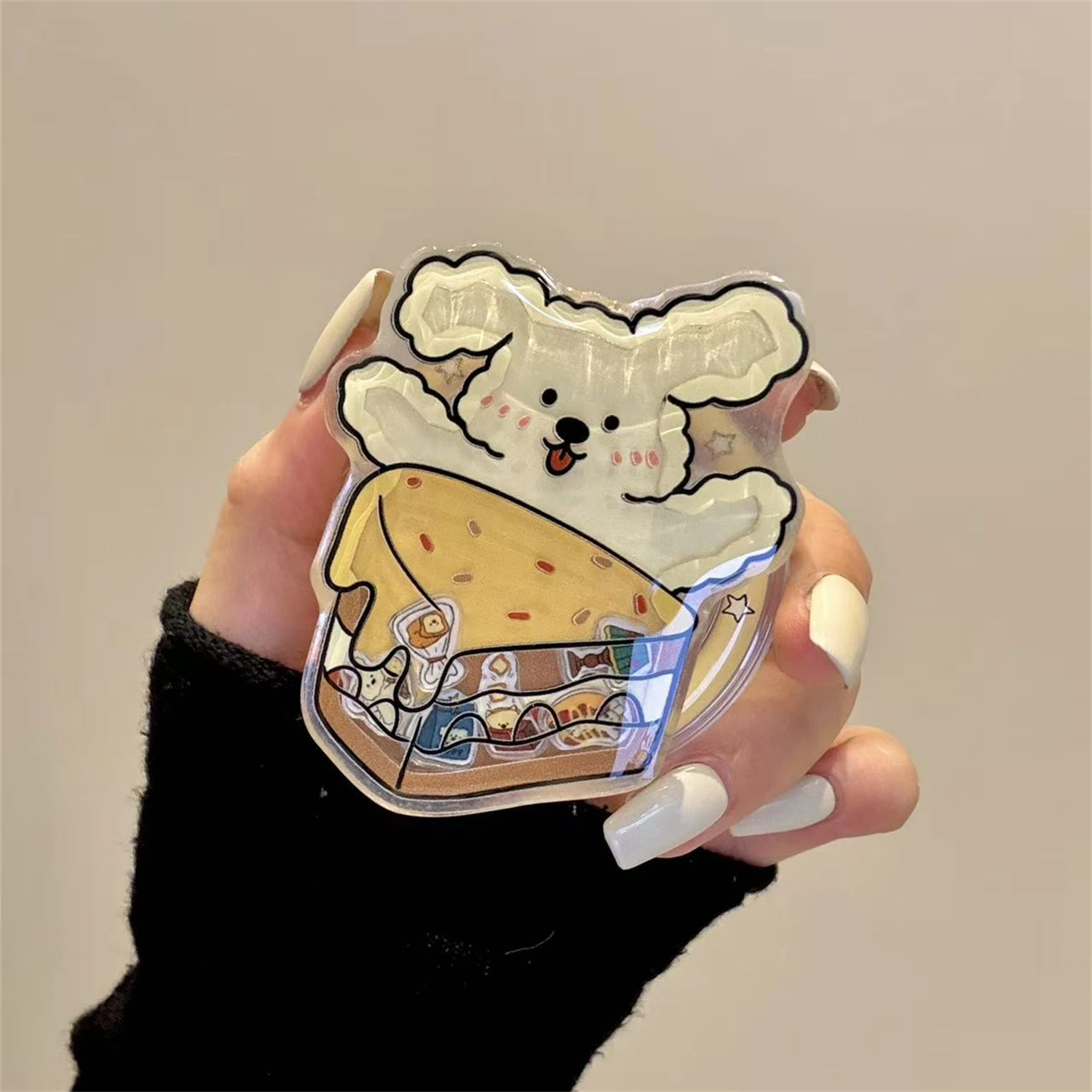 

Korean Cute Magnetic Stand for Magsafe Grip Tok Griptok Bracket Phone Holder Support For IPhone Samsung Pad Smart Tok