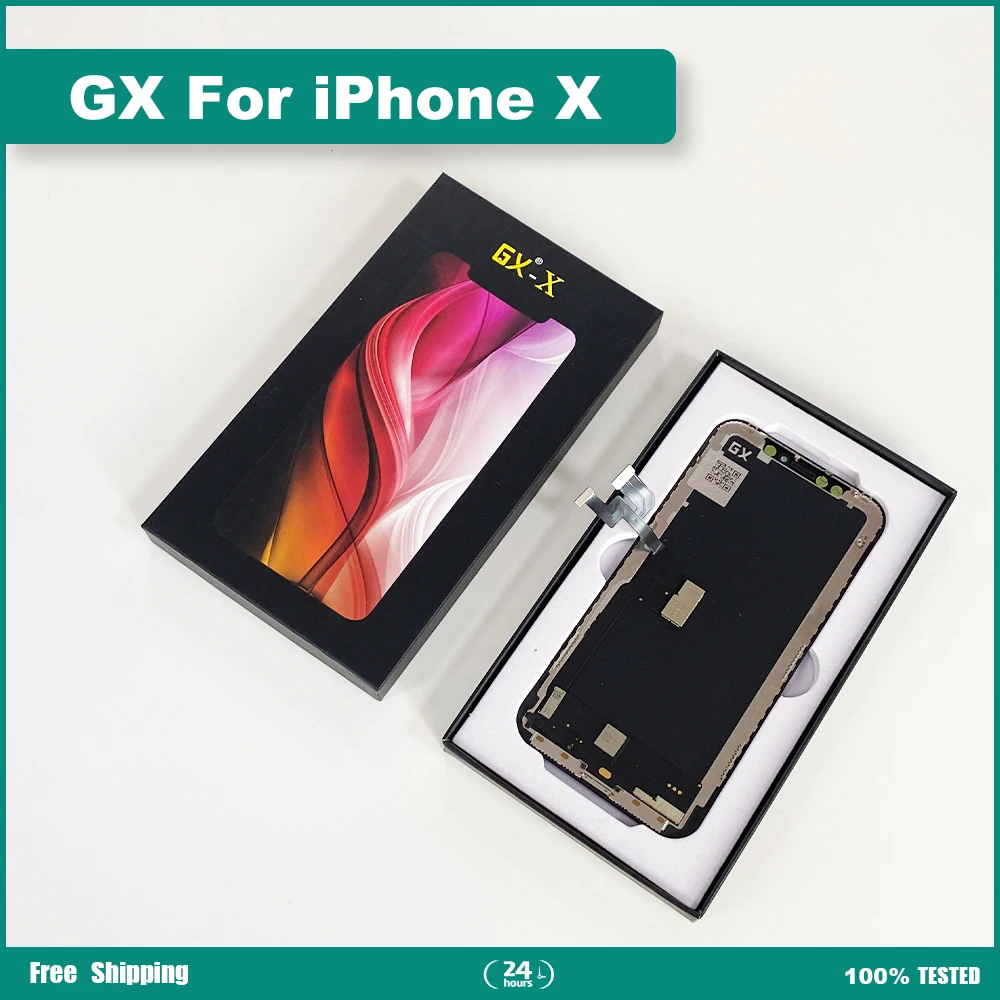 GX LCD Display For iPhone X XS XR 11 11ProMax 12 12Pro 12pro Max 13 Touch Screen Digitizer Assembly Support True Tone