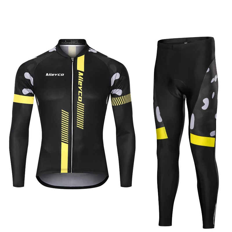 

Summer Men's Cycling Clothing Suit Long-Sleeved Spring Autumn Man Tracksuit Bike Outfits MTB Trousers Maillot Ciclismo Hombre