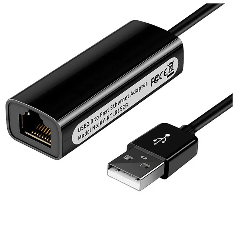 Сетевая карта USB 2.0 к RJ45 10/100 Мбит/с USB Lan RJ45 Сетевая карта USB-адаптер Ethernet для ПК, ноутбука Win 7 8 10