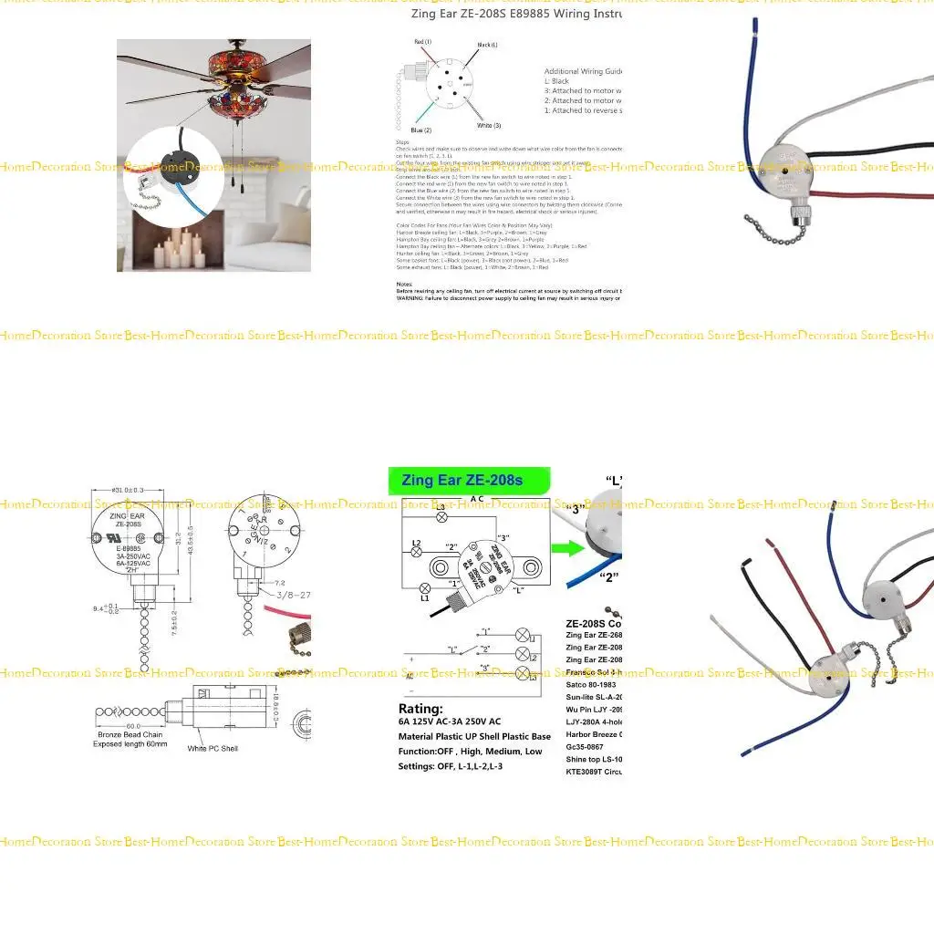 12PD Ceiling Fan Sw…