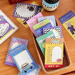 160 Sheets Korean ins Retro Bear Memo Pad Cute Stationery N Times Sticky Notes Portable Notepad School Office Supply