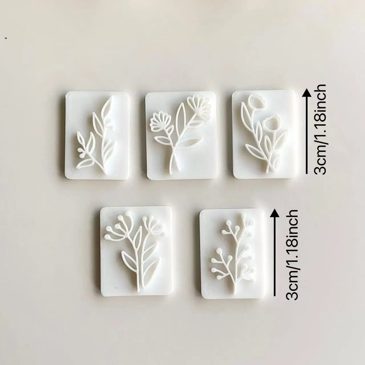 Botanical Leaf Polymer Clay Stamps Cutters Boho Green Leaf Stamp Embossing DIY Earrings Pottery Dangle Clay Jewelry Making Tools