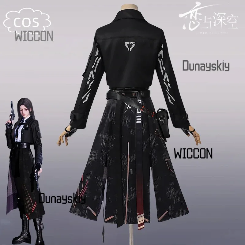 Game Love Deepspace Heroines Cosplay Costume Wig Breaking the Night Uniform Sylus Caleb Party Slim Outfit for Women Girl Players