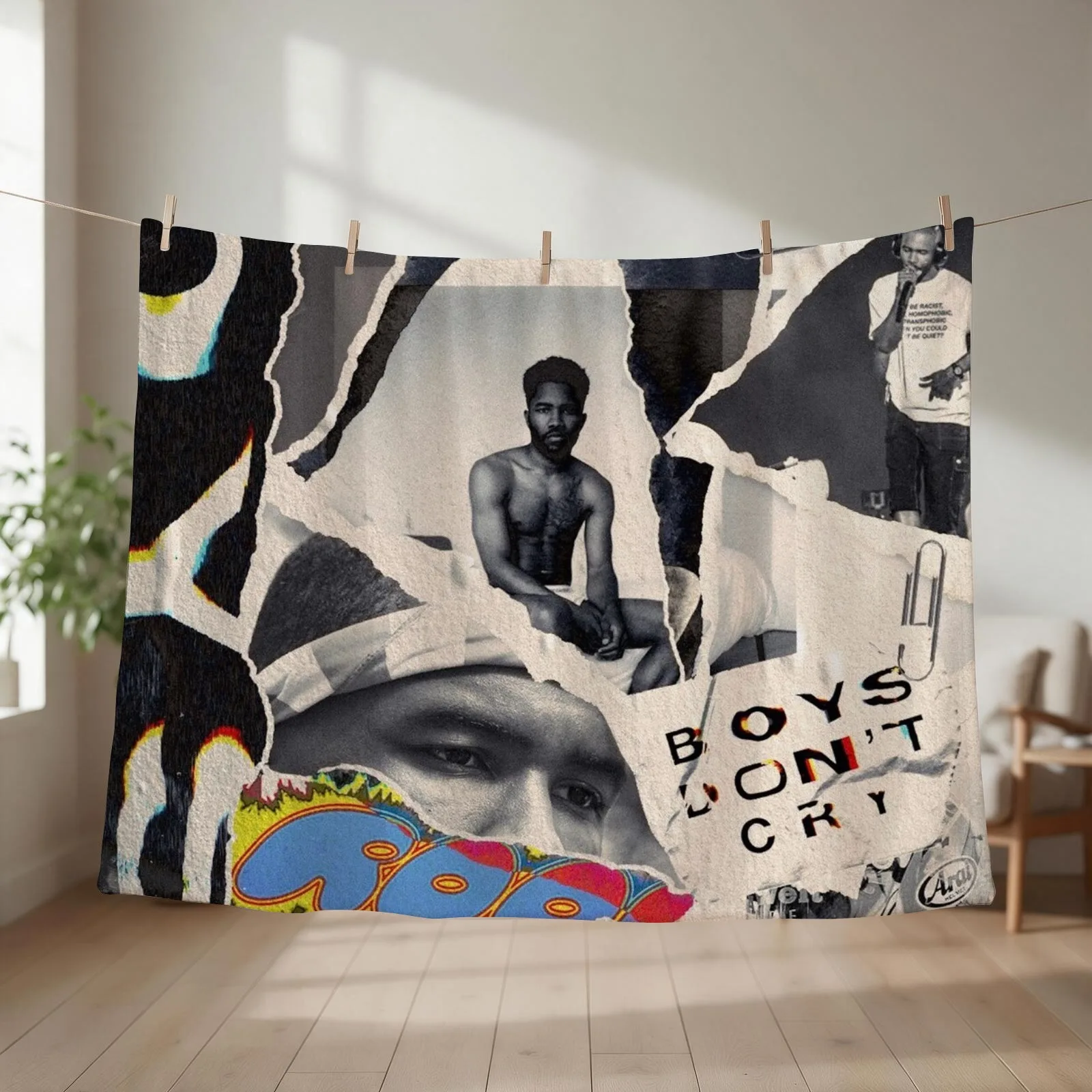 Frank Ocean In My Room Artwork. Stickers, Posters, Etc. Throw Blanket