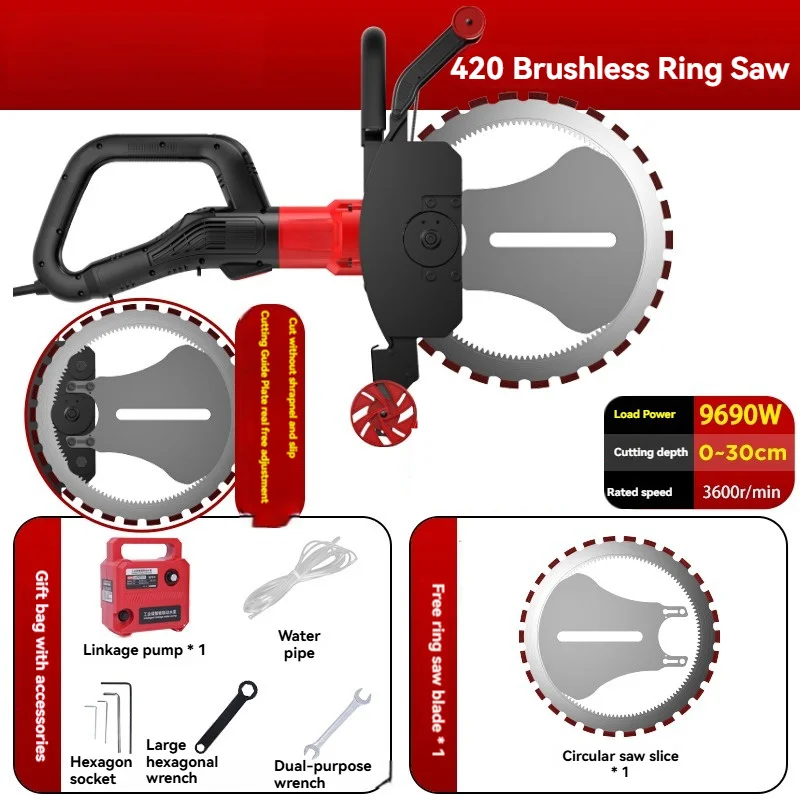 

Станок для резки усиленных бетонных стен, мощная кольцевая пила для резки стен, ручной новый станок для резки