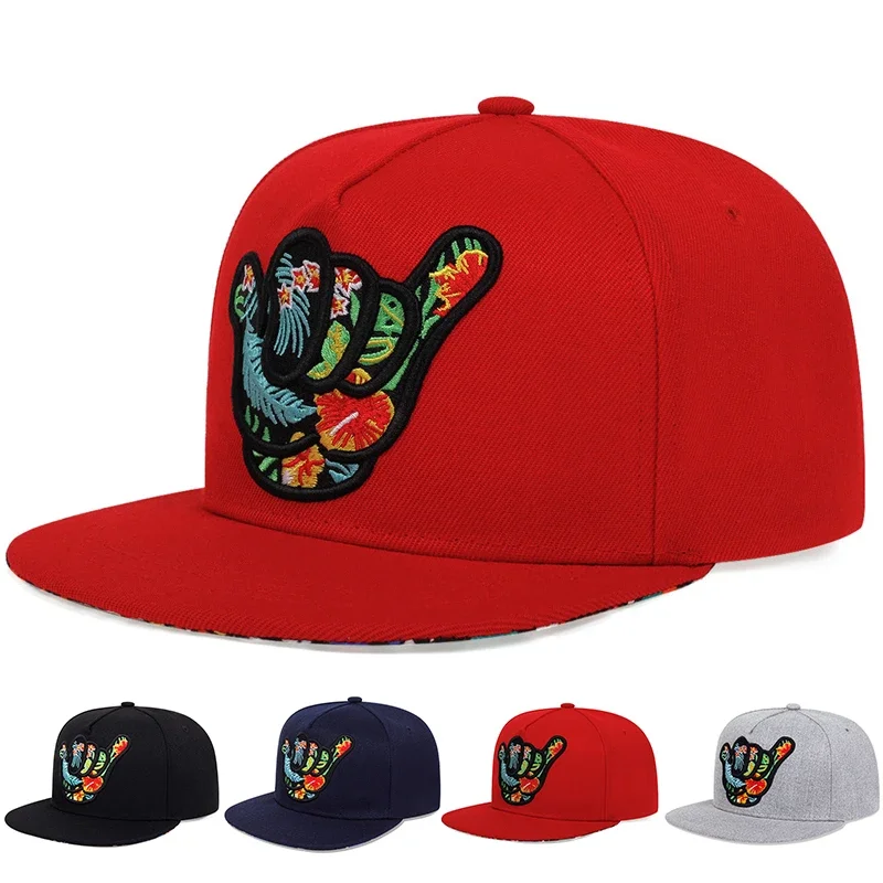 Unisex Fingers 666 Embroidery Hip-hop Hats Spring Autumn Out