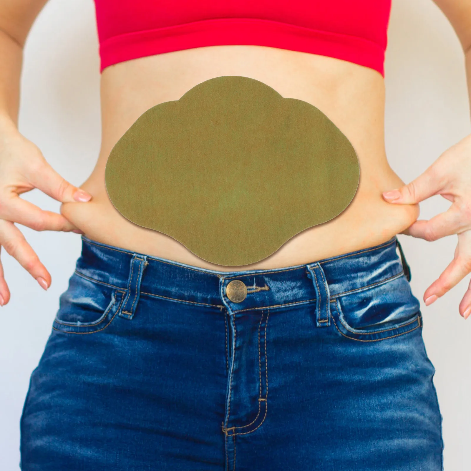 

10 листов пластырей для похудения из высококачественного нетканого материала спанлейс, портативные, легкие, с сильной адгезией, пустые наклейки для пупка при ожирении