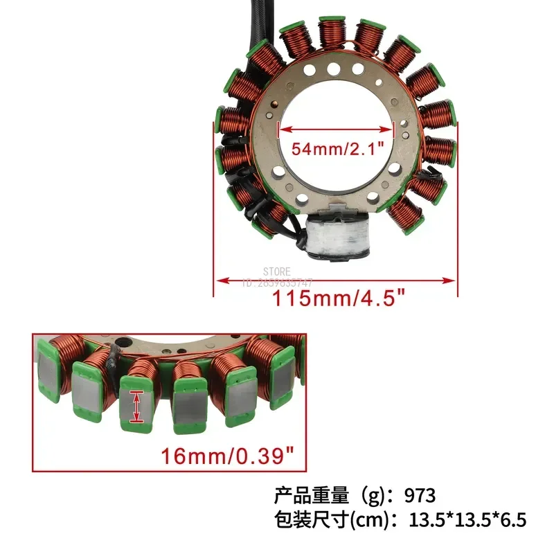 ATV Magneto Stator Coil Replacement Fit YFM350X 1990-1995 YFM350FW 4WD 3HN-85510-00 Quad Engine Charging Repair Spare Parts 2