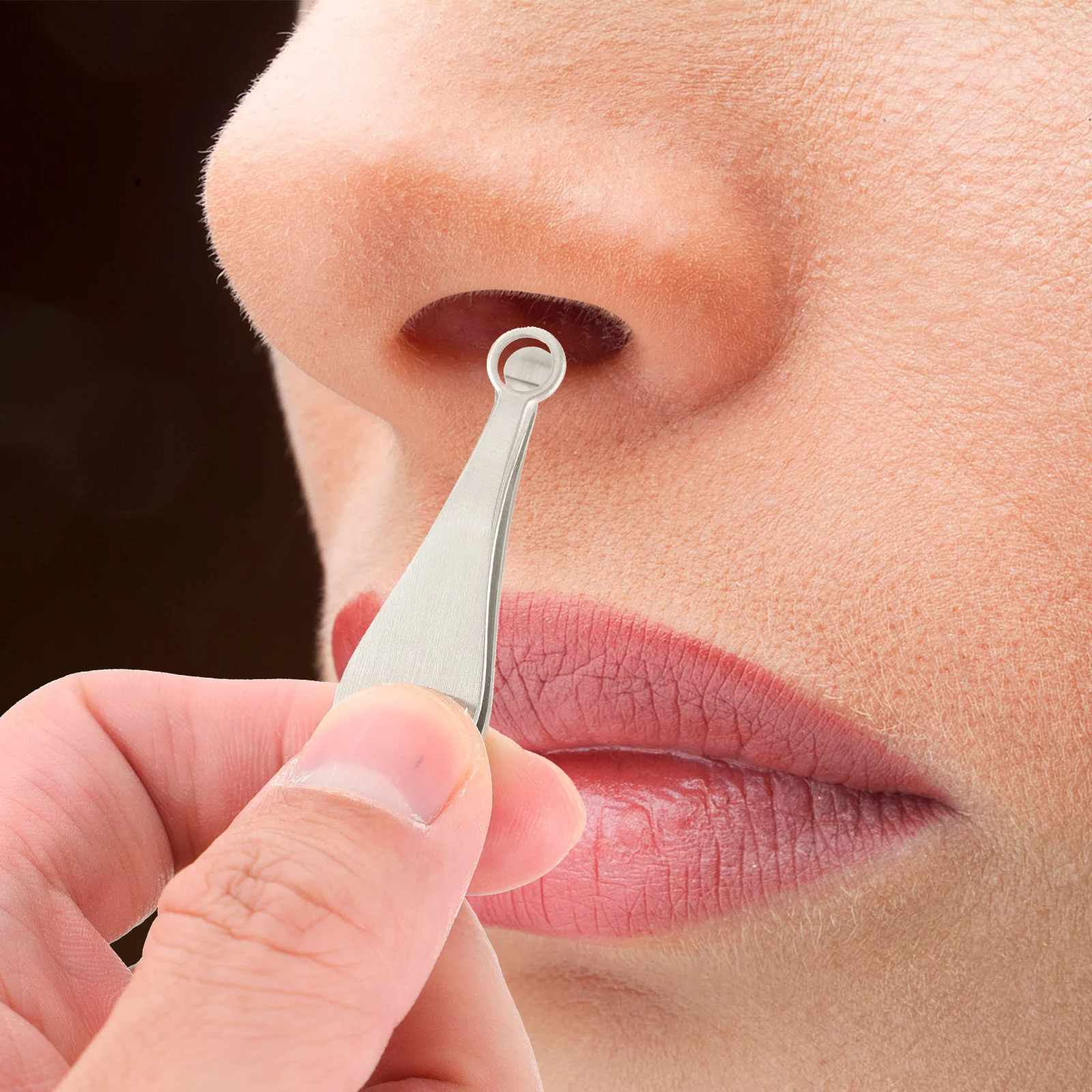 مزيل مشبك شعر الأنف تصميم دائري قوي ومتين وآمن لتشذيب الجسم أداة احترافية للاستخدام المنزلي ملقط شعر الأنف #1