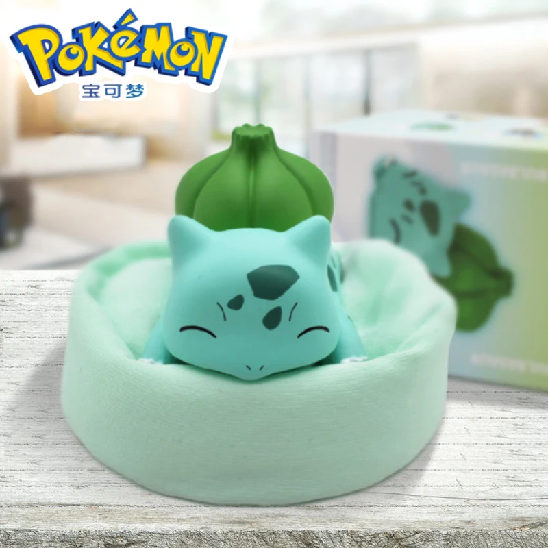 Japanese Cure Pokemon Bulbasaur Anime Figure Pikachu Action Model Decoration Collect Toys For Children\'s Christmas Gift