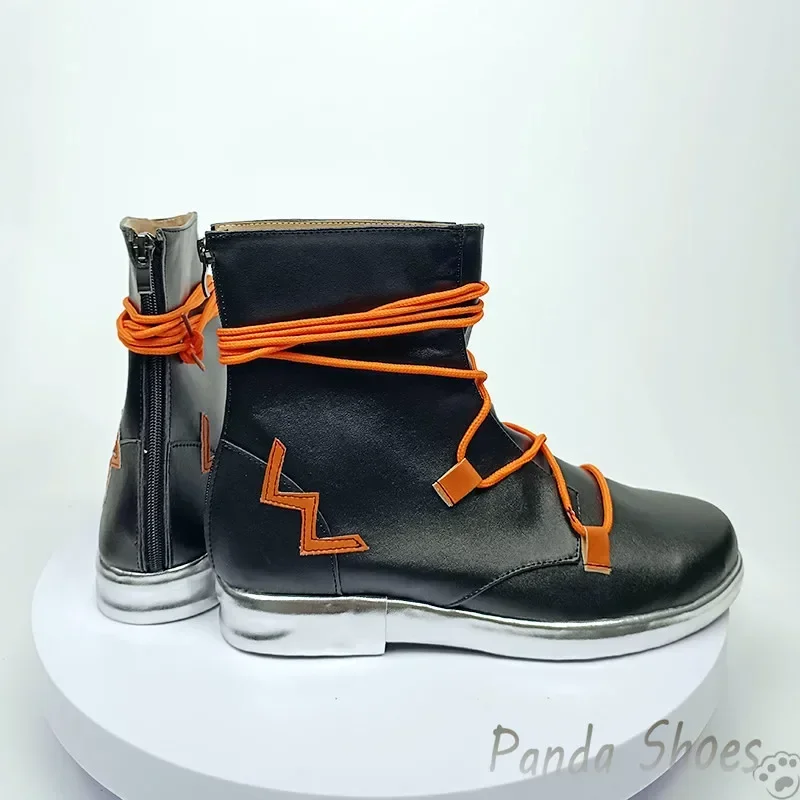 Valorant Yoru Scarpe Cosplay Anime Gioco Cos Stivali da ginnastica neri Yoru Costume cosplay Scarpe per feste di Halloween