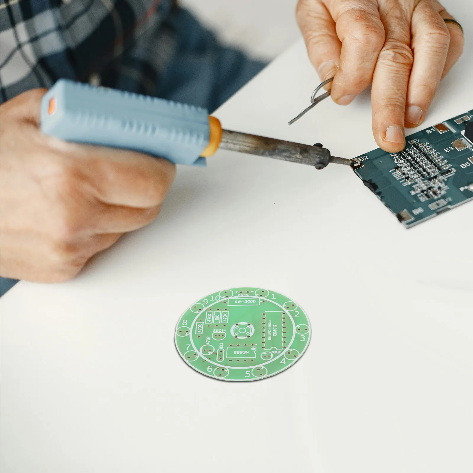 

4Sets Soldering Training Kit - Reusable Electronics Practice Board for Hands on Soldering Projects At Home School Or Workshop