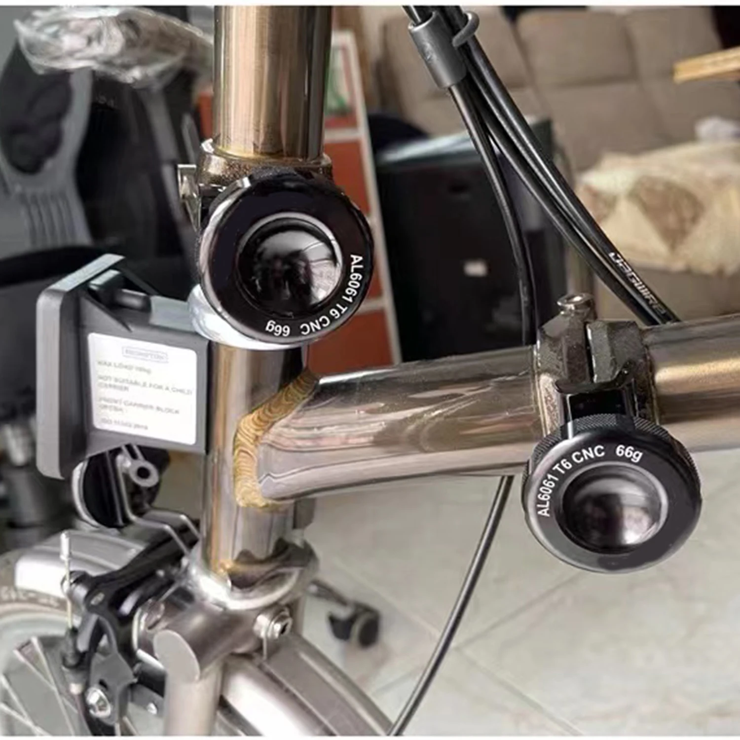 

Brompton folding bike Hinge ClampSet faucet C-clip chpt3 folding buckle folding handle