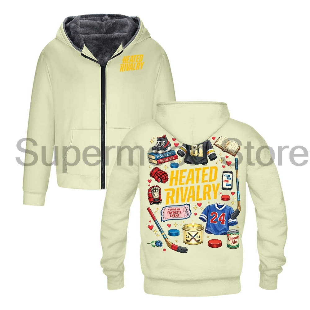 Hollander Rozanov Merch Heated Rivalry Outerwear Coat Unisex Long Sleeve Zip Up Hoodie Women Men Hooded Jacket Parkas