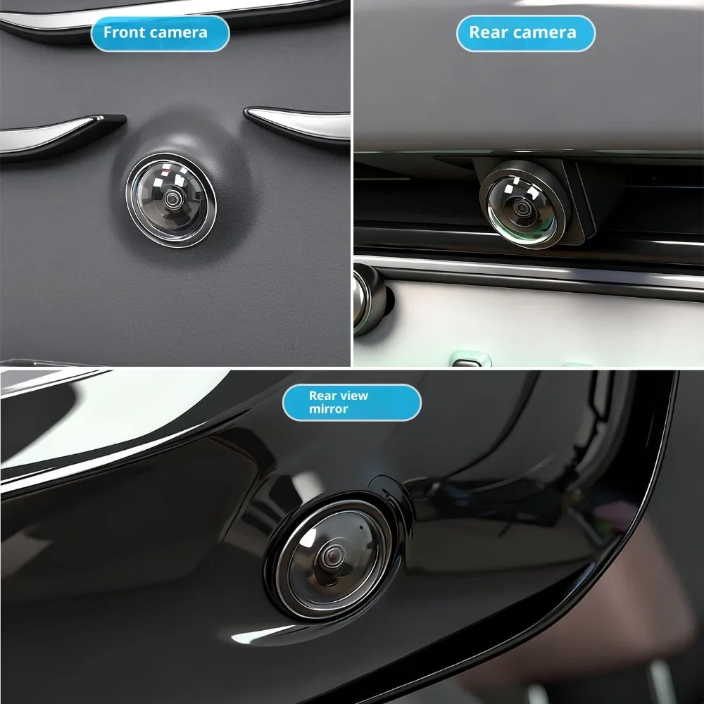 4PCS For BYD Song Plus Seal U DM-i EV Tang EV Qin L Camera Protective Cover 360 Degree Scratch-resistant Protector Accessories
