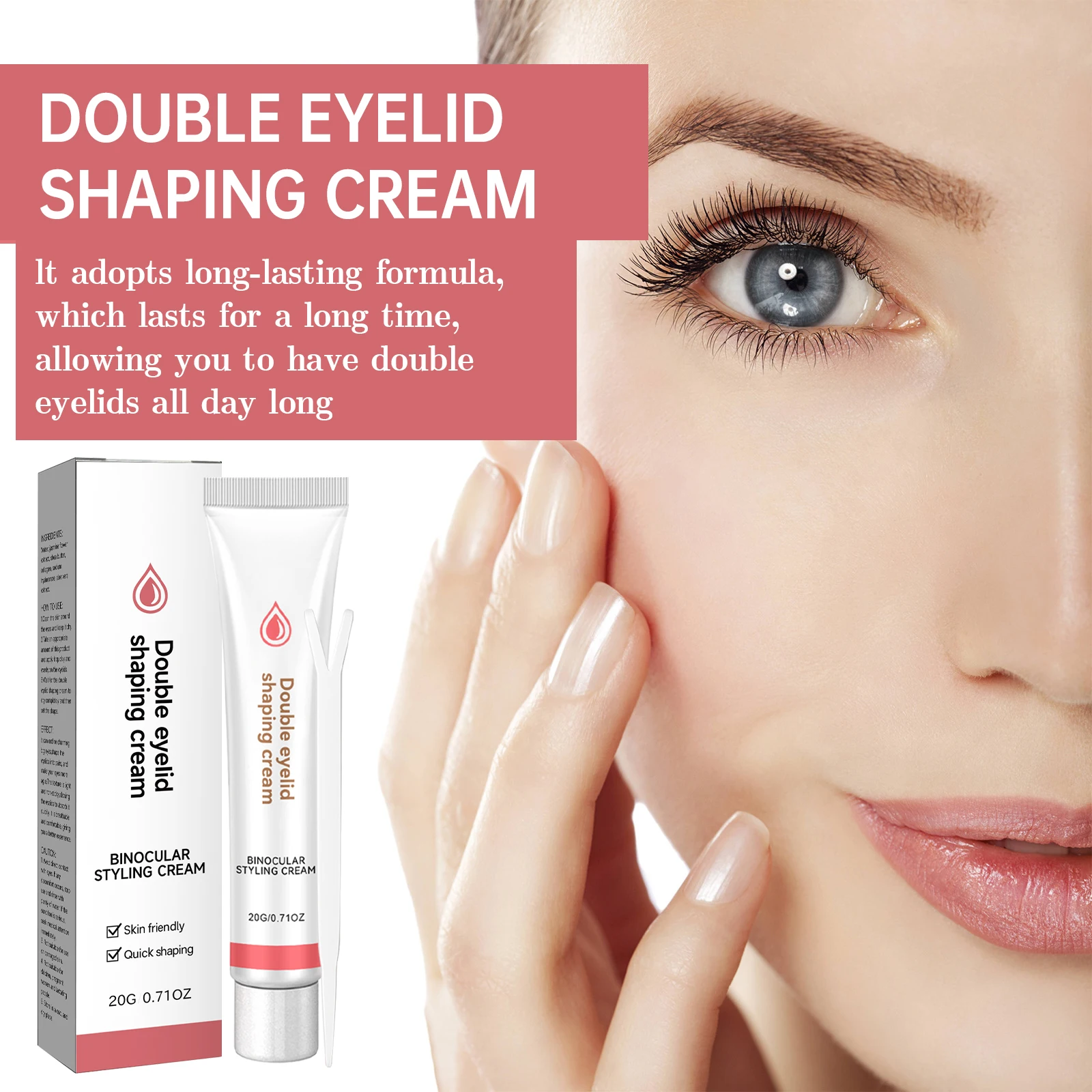 Invisible Eyelid Tape & Glue Set - Traceless, Quick-Drying, Long-Lasting for Natural Double Eyelids, Easy to Apply Makeup Tools