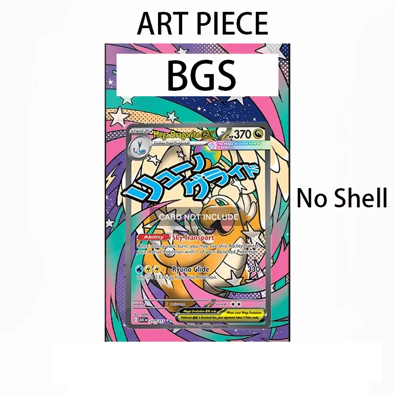 Art Display for PokemonSurging Sparks Mega Dragonite Anime Expand Art Fans Gift Recyclable Acrylic Protective Case Keychain view 4